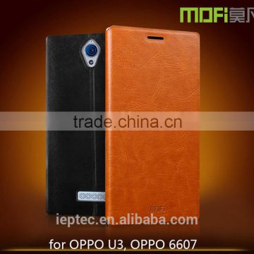 MOFi Case for OPPO U3 Back Cover , Flip PU Leather Case Cover for OPPO U3