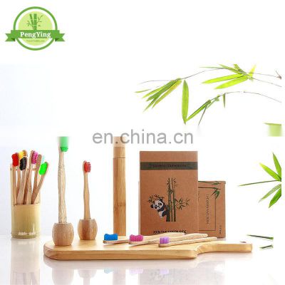 china factory cheap Colored Natural soft Bamboo Toothbrush