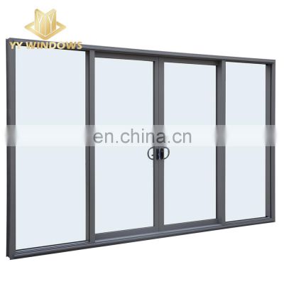 AS2047 standard soundproof large sliding glass doors interior for bedroom