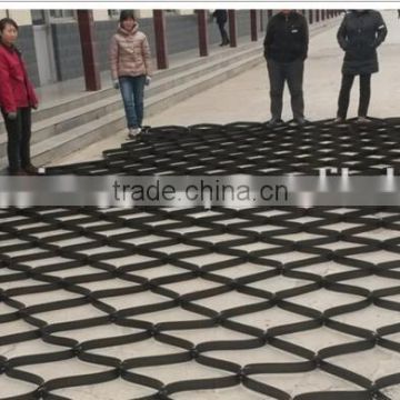 PP biaxial geogrid ,for road construction , 3.95mx50m/Roll,with CE certificate