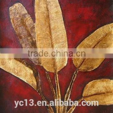 handmade modern acrylic flowers stretched canvas oil painting