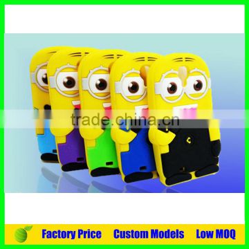 E best minion design Silicone 3d phone case mobile cover for Moto