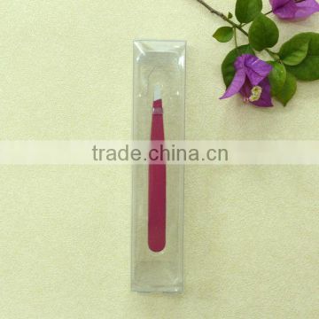 Rubber Handle Perfect Beauty Tweezer With Box