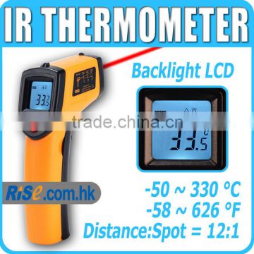 12:1 -50~330 Celsius -58~626 Fahrenheit Pyrometer GM320 Laser IR Infrared Thermometer