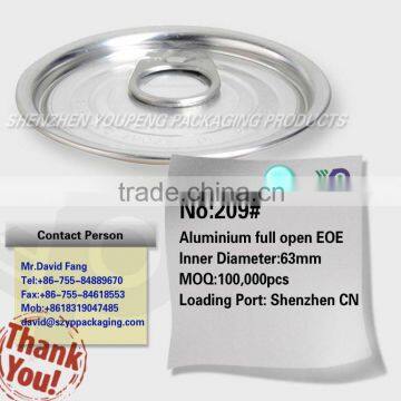 .209# Aluminum full open EOE with saferim