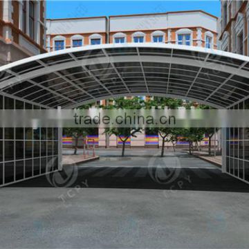 carport shed M style with polycarbonated for car awning