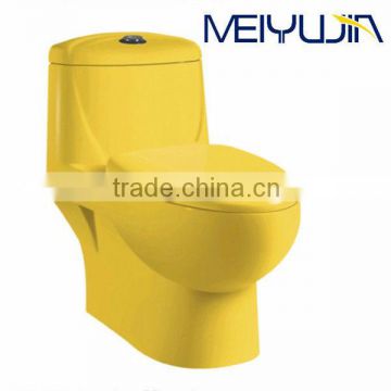 Bathroom siphonic one piece colored toilet with 10 years warranty M5856