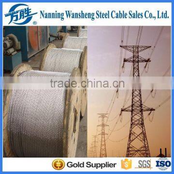 High Tensile Hot Dip Galvanized Stranded Steel Wire 7x3.09mm