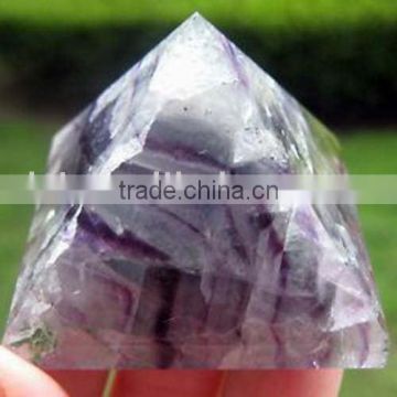 Natural Fluorite Crystal Pyramid