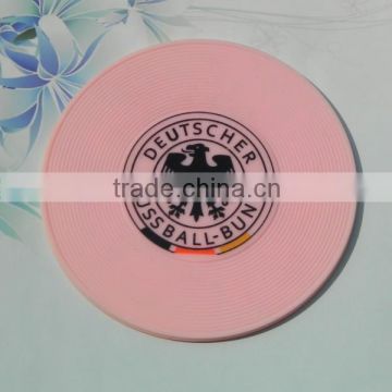 Factory directly custom print soft pvc rubber coaster set