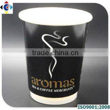 8oz Black Double Coffee Cups Manufacturer