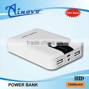 2016 High efficiency large capacity 10400MA ec-06 aa battery portable charger