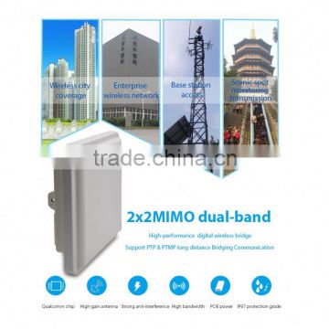 5.8ghz and 2.4ghz 2x2MIMO high-performance wifi outdoor wireless access point dual band