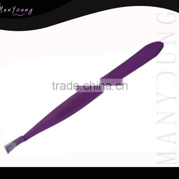 Purple color pointed tweezer