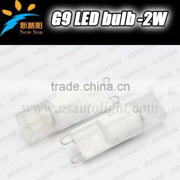 led lighting G9 2W led bulbs 360degree beam angle for decorative fixture car light