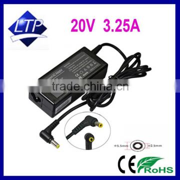 Hotselling 65W ac Adapter 20V 3.25A 5.5*2.5mm power supply for LS ( Li Shin) DA-PA6 laptop charger