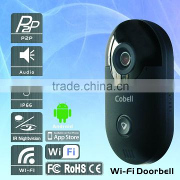 CMOS Sensor Night Vision IP Two-way Audio Smart Home Security Doorphone with CE, FCC, RoHS
