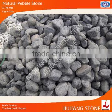 Gray natural stone pebbles