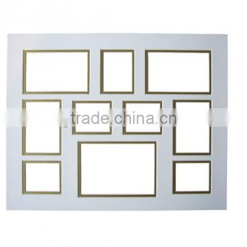 bevel cut matboard for picture frame/double layer mount board