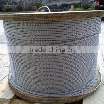 304,316 7x19 stainless steel wire ropes/cable for crane