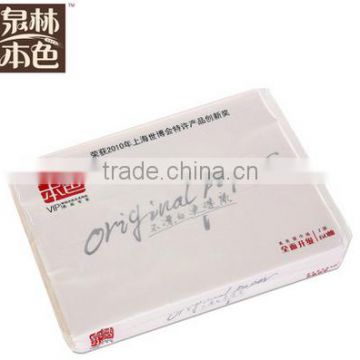 2015 Very hot quality eco green products tree free unbleached facial tissue