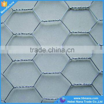 Hot dipped Galvanized 1/2'' hexagonal wire netting / chicken wire mesh for animal