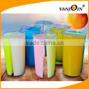 Hot Sale Twins Cups / Disposable PP Cups / Clear Plastic Straw Cup with Lid