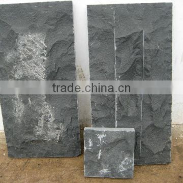 Building material black basalt pavers