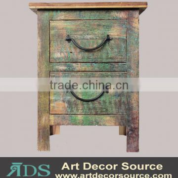 New design antique type wooden cabinet with 2 drawers