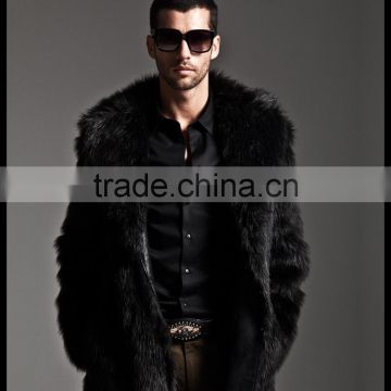 Winter New Style Mens Parka Man-made Fox Fur Coat Jacket