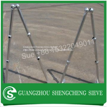 Angle mounted welded ball joint mounting handrail