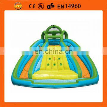 2014 popular inflatable water slide climb combo