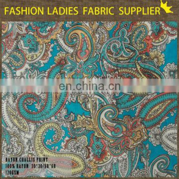 bohemian styles rayon fabric,fashion fabric for dress,100%rayon fabric