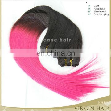 Tangle and shedding free cheap ombre bundles 100% remy human hair extension