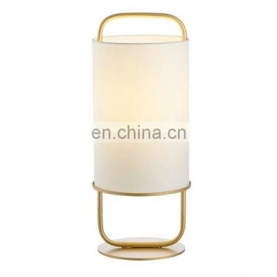 Vintage Design Gold Metal Creative Table Lighting Modern White Table Lamp E27