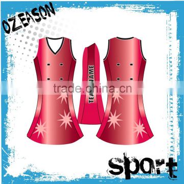 China wholesale custom sublimation sport netball uniform