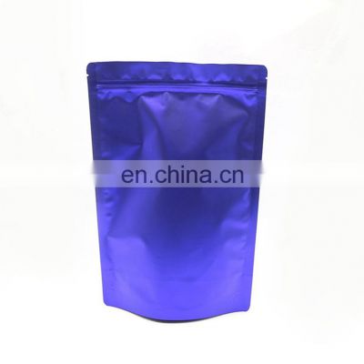 Custom printed resealable zip lock aluminum foil coffee bean packaging bags with valve