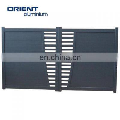 Bottom price customized steel style aluminium gates