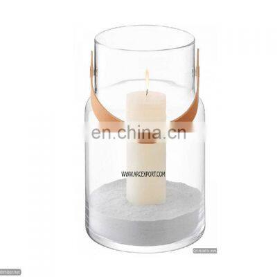 clear glass candle lanterns