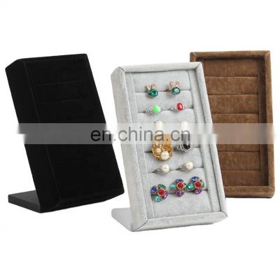 Factory wholesale jewelry organizer tray velvet jewelry display tray