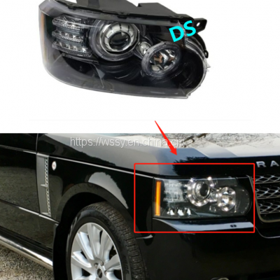 Headlamp headlight Asseembly Range Rover Vogue L322 2010-2012 Black/Grey 2 Type 16pins