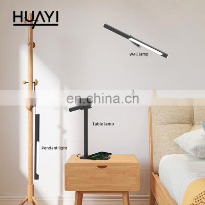 HUAYI Simple Nordic Design 8w Night Study Lamp Indoor Hotel Home Bedroom Modern LED Table Light