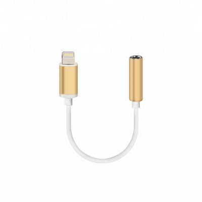 MFi chip jack lightening audio charger adapter for apple lightening 8pin to 3.5mm headphone jack adapter