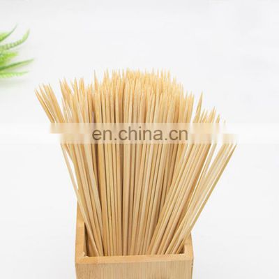 Flexible thin round kebab bbq bamboo skewers wooden barbecue grill cotton candy agarbatti sticks to make incense for incense