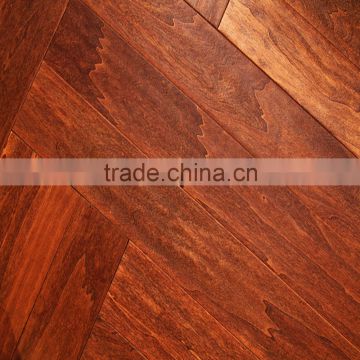 Poplar Antique Engineered Wood Flooring Stable Superior Quality