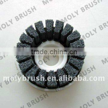 abrasive nylon teardrop disc brush of silicon carbide