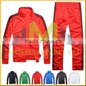 Best selling track suit,sport suit,sportswear made of trinda