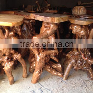 Various Flower Holder Handly Carved Wooden Root Flower Stand
