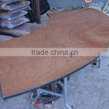 Hot-sale wood folding banquet serpentine table