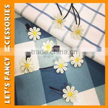 PGHD0364 Hot sale girls daisy flower hair accessories set felt flower hair accessories